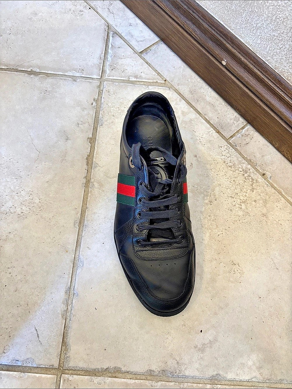 Gucci Black & Red Sneakers
